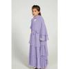 Yiduoduo Elegant Three-Layer Chiffon Children's Dress (No Headscarf) - Style 21462