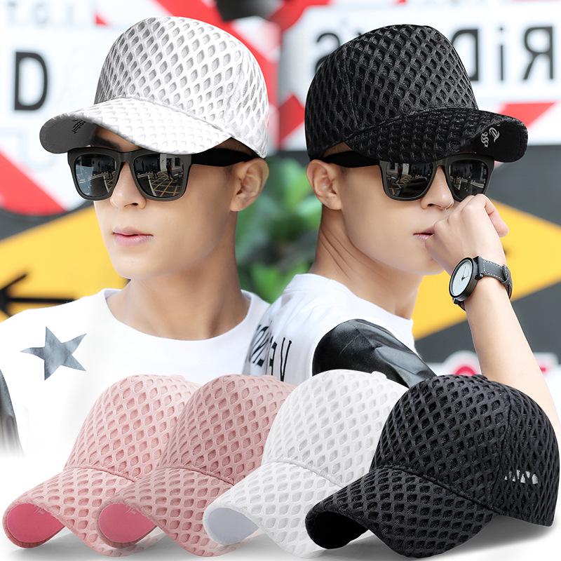 Unisex Summer Mesh Duckbill Cap: Breathable, Sun-Protective, Fits Large Heads