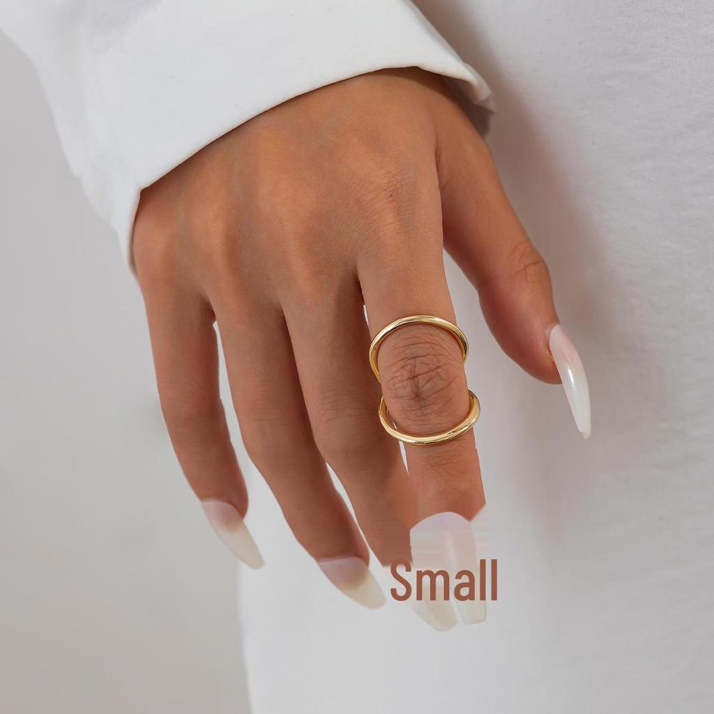 Trendy European & American Cold-Style Glossy Open Hug Bracelet for Women