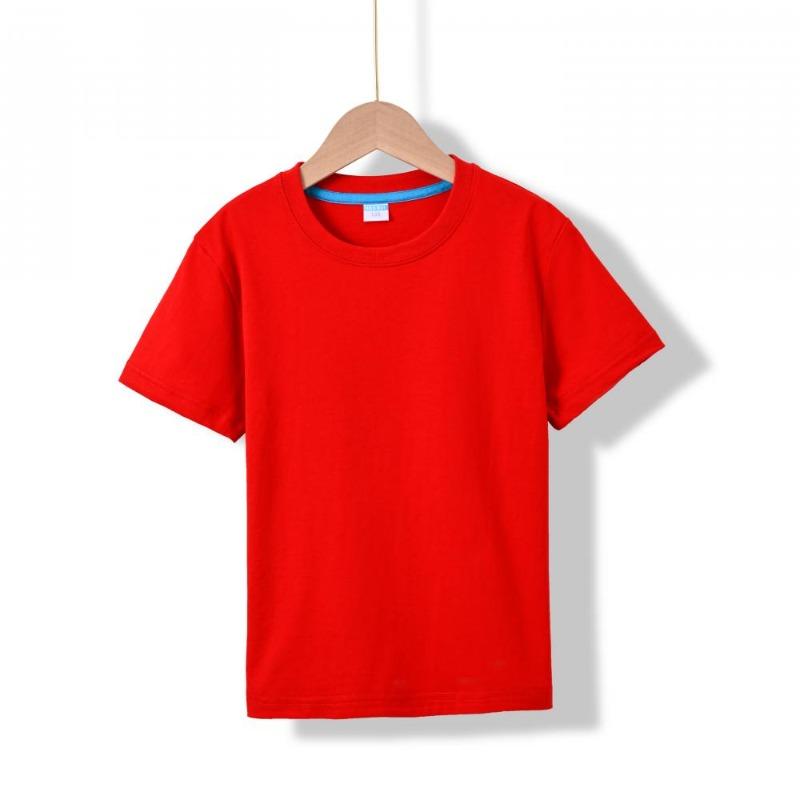 2026 Summer New Round Neck 100% Cotton Short Sleeve Boys' Casual Short Sleeve Round Neck T-shirt 17 colors