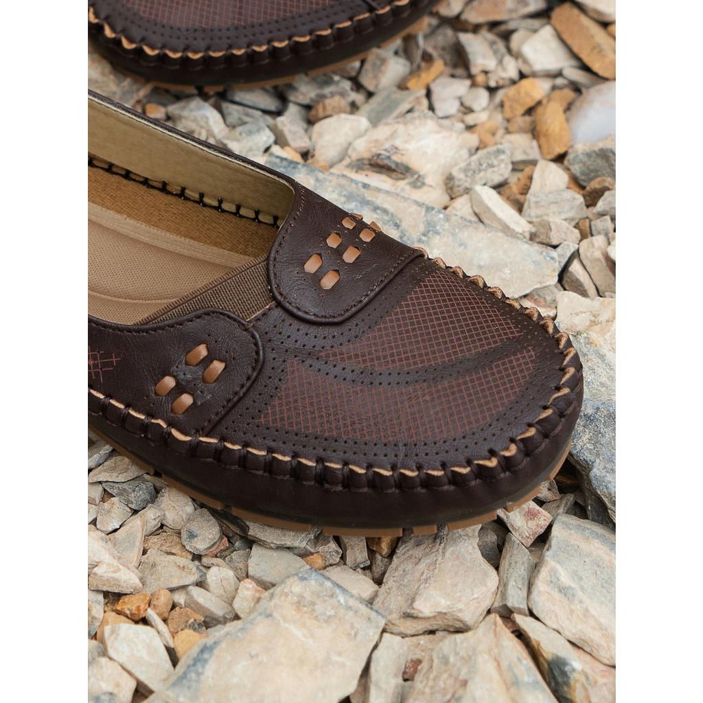 Sewing Laser Women's Flat Loafers