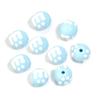 10Pcs Acrylic M Bean Round Beads Candy Color Hand Painted Loose Bead for DIY Jewelry Beaded  Phone Bag Charm Accessories