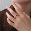 Lucktune Stainless Steel Mobius Rings Endless Love Symbol Women's Finger Rings Fashion Gold Color Jewelry Engagement Gifts Sale