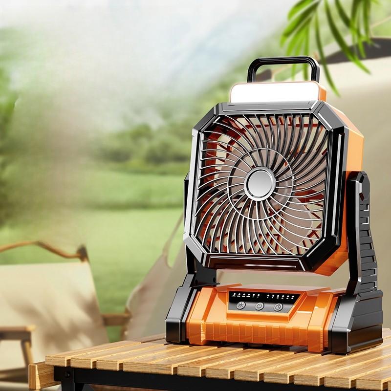 Camping Usb Fan With Led Light And Remote Control For Outdoor Adventures