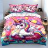 Unicorn Pool Party Set Multiple Sizes Kid's and Adults' Bedroom Exquisite 3PC Bedding Set Gift