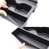 for Hyundai Santa Fe 2025 2025 Central Lower Layer Storage Box Cup Holder Anti Dirt Pad Black TPE Silicone Organizer Tidying