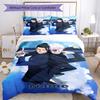 3pcs Custom Name Jujutsu Kaisen Bedding Set Duvet Cover Closure Includes 1 Duvet Cover & 2 Pillowcases, Soft and Comfortable for All Seasons.