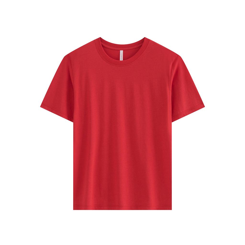 Summer gram ice silk cool cotton t-shirt women's simple casual solid color short-sleeved fashion trend cultural shirt top