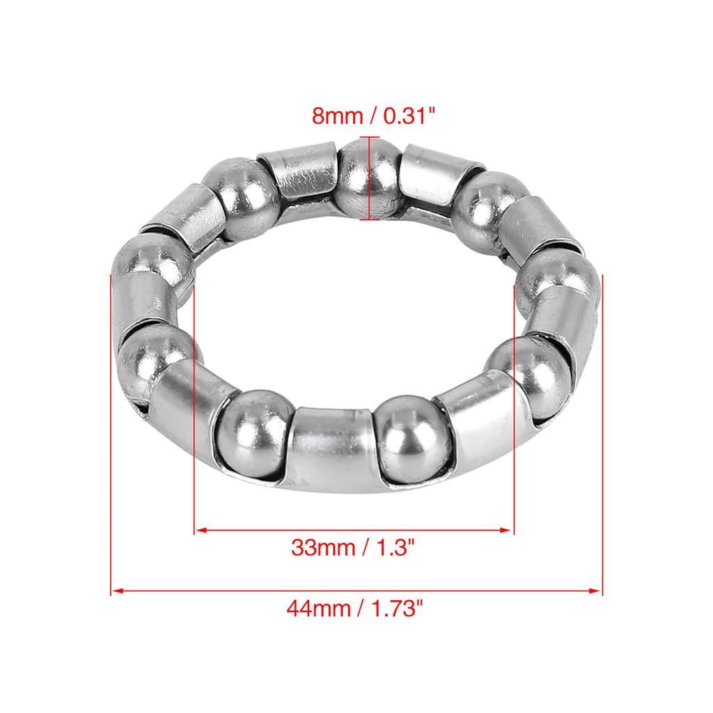 uxcell Ball Bearing Cage 44mm x 9 Crank Bearing Wheel Bearing Retainer for Bicycle 4pcs