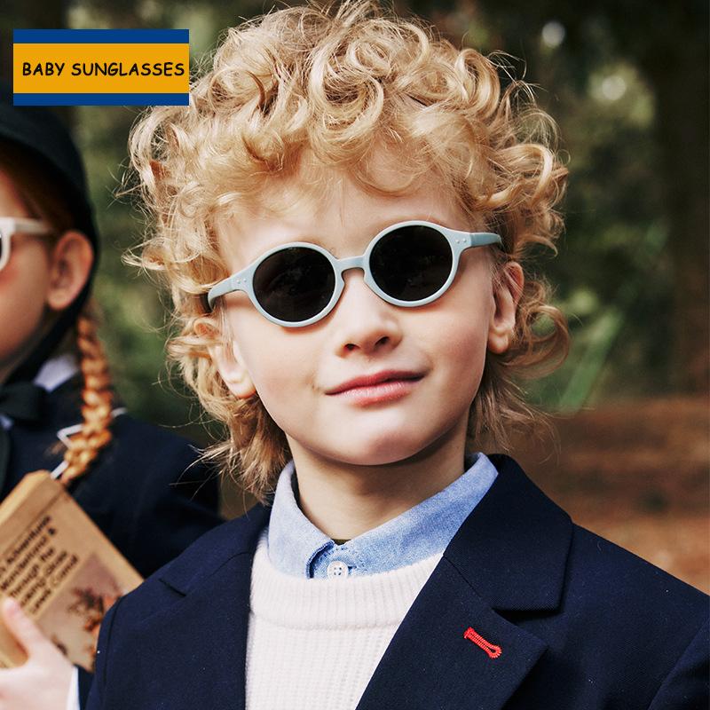 Baby Polarized Sunglasses with Strap Round UV400 Protection Toddler Girls Boys Age 0-36 Months