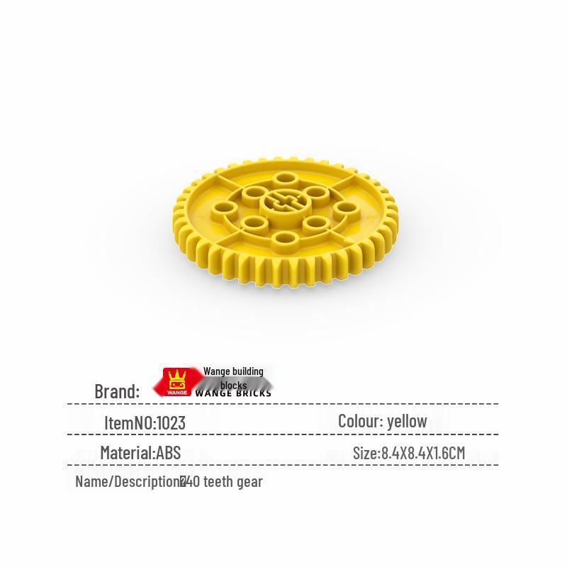 

Wange China Building Blocks: Large Particle Educational Toys for Boys Ages 2-6 with 40-Tooth Gear