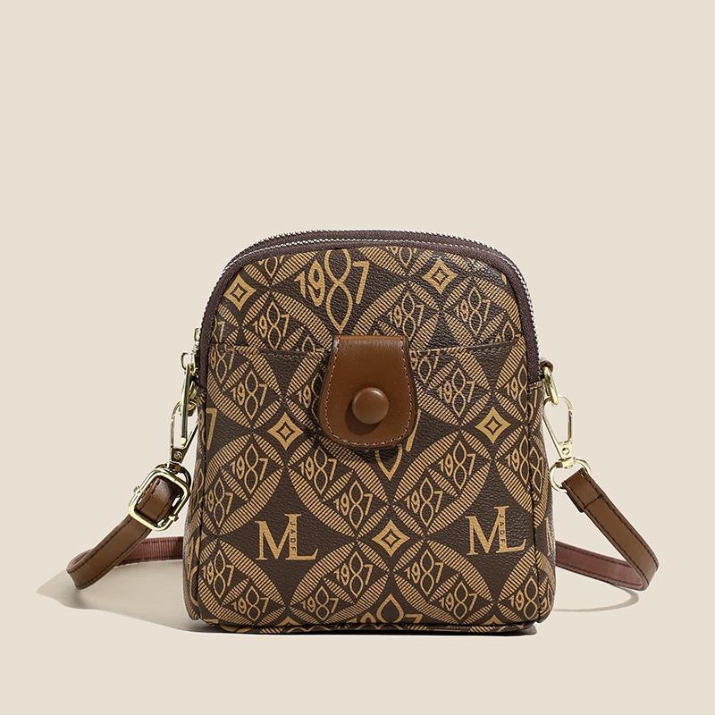 Retro printed backpack women's new casual versatile student schoolbag large capacity shoulder travel backpack tide