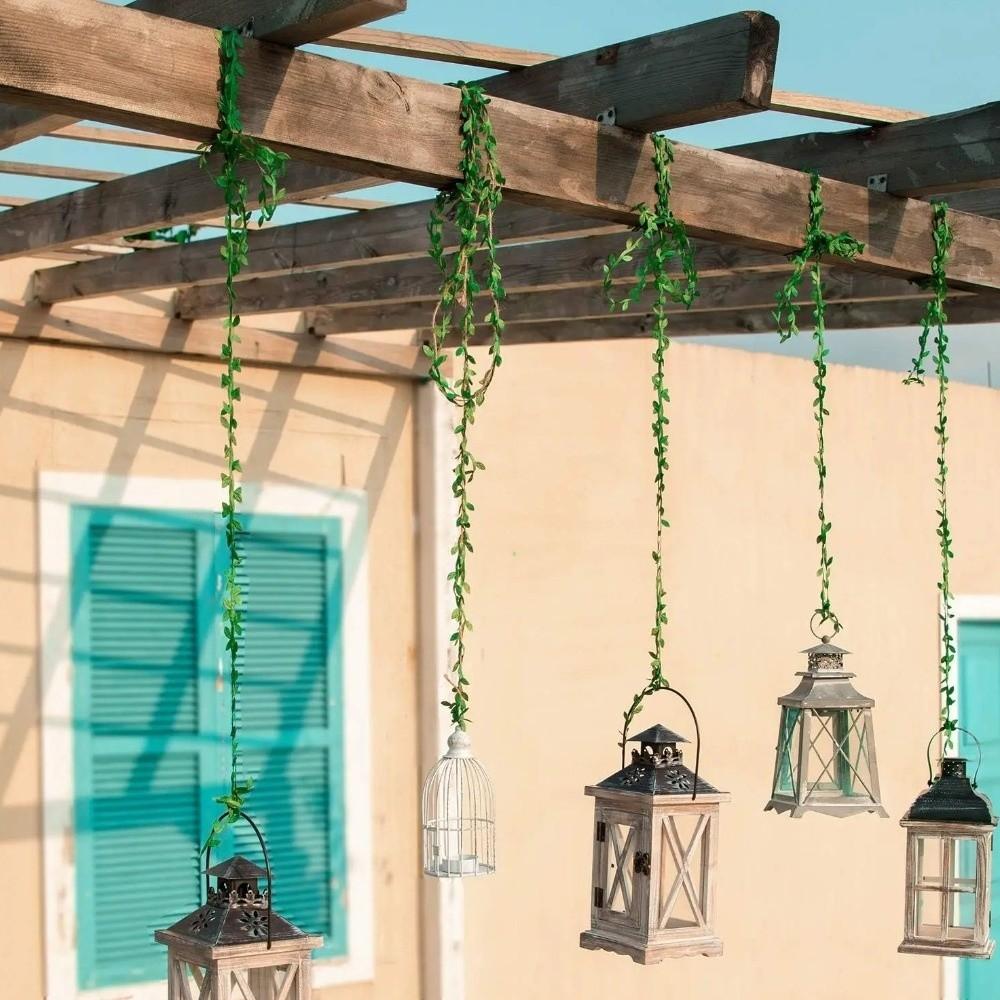 Garland Artificial Eucalyptus Leaf Garland Leaf Ribbon Green Leaves Ribbon  Crafts Projects