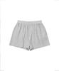 Ledeoli Embroidered Waffle Banding Shorts [Melange]