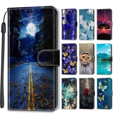 Πολυτελής βαμμένη δερμάτινη θήκη Πορτοφόλι Προστατευτικό κάλυμμα για το Samsung Galaxy S25 S24 S23 S22 S21 S20 Plus Ultra/Samsung A36 A26 A16 A06 A55 A35