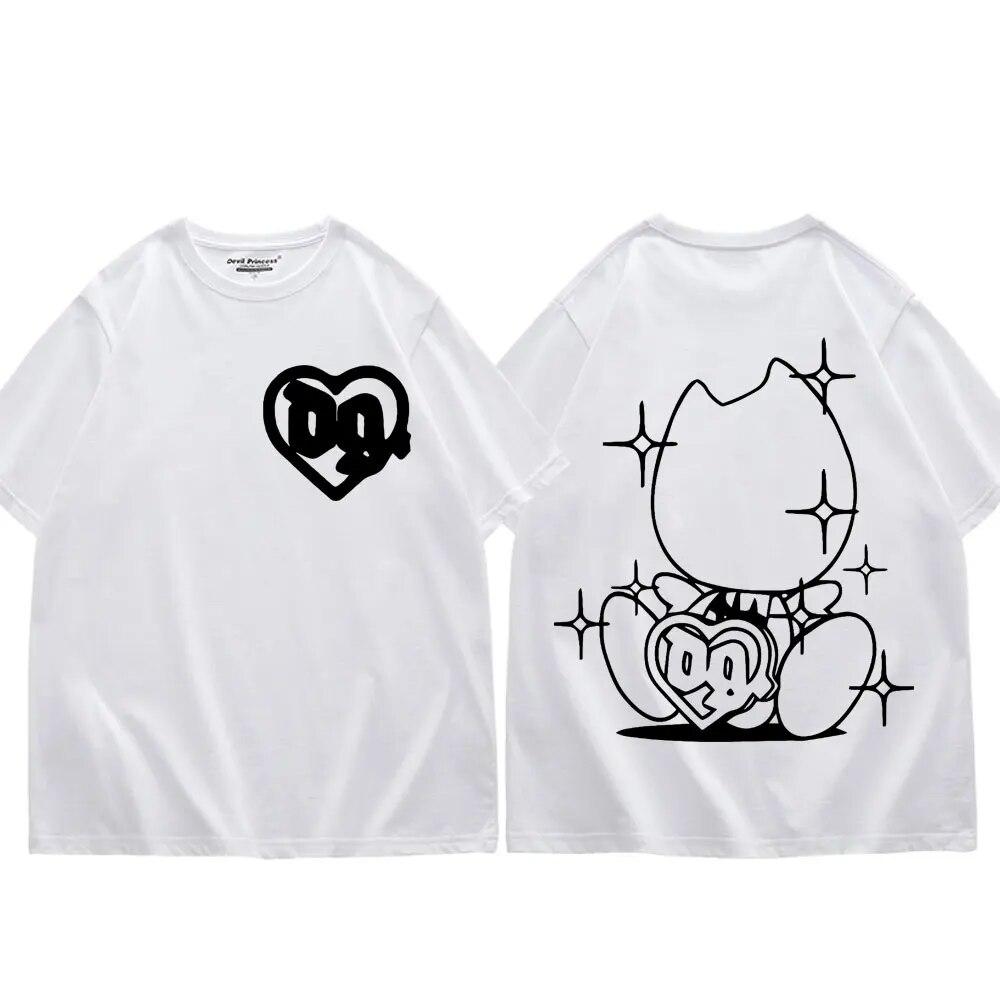 Hip Hop Rapper Tričko Bladee Skate Drain Gang Band Potisk Trička Unisex Dámská Móda Neformální Trička s krátkým rukávem Streetwear