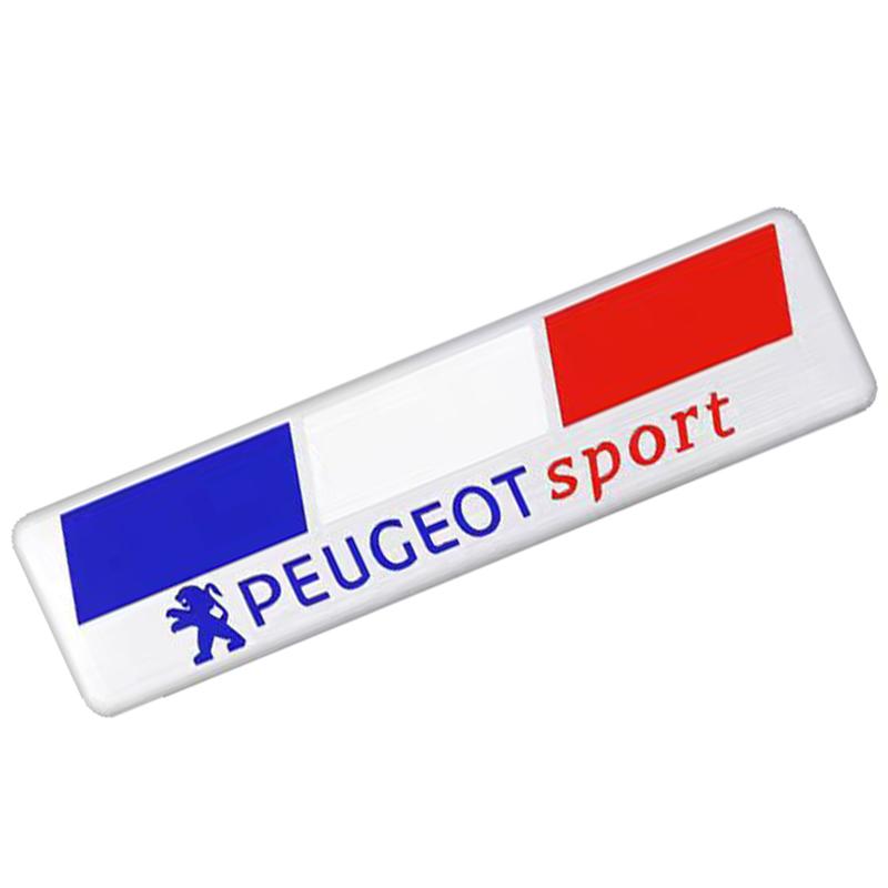 Car Styling Aluminum Alloy Badge Sticker Accessories For Peugeot 206 307 308 3008 207 208 407 4008 408 508 2008 5008 301 106 205
