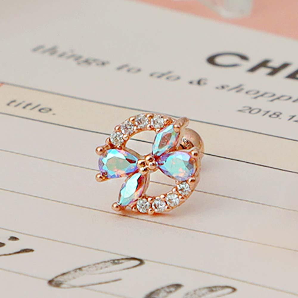 [1+1] 14K Gold-Filled Pin Circle Fly Piercing (Single Side Sold)