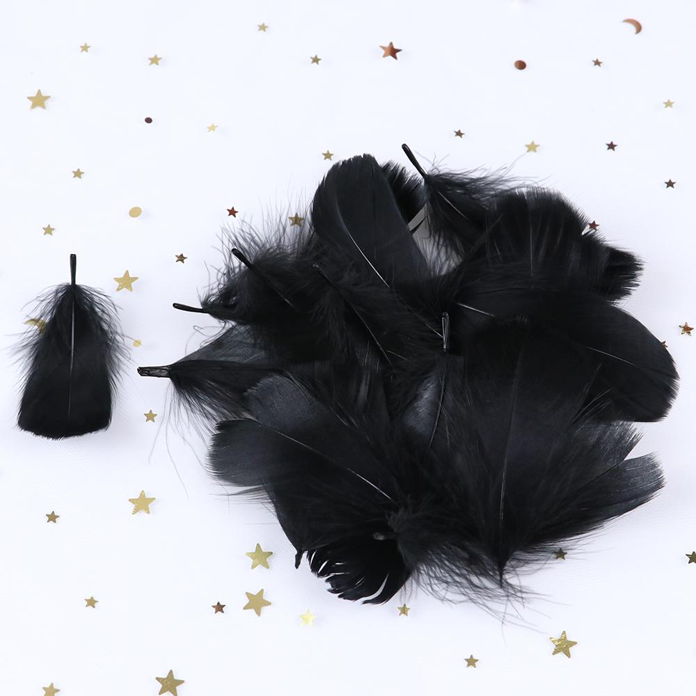 50PCS 5-12cm Natural Goose Feathers Bulk for DIY Crafts Wedding Costume Hair Accessories Party Decorations