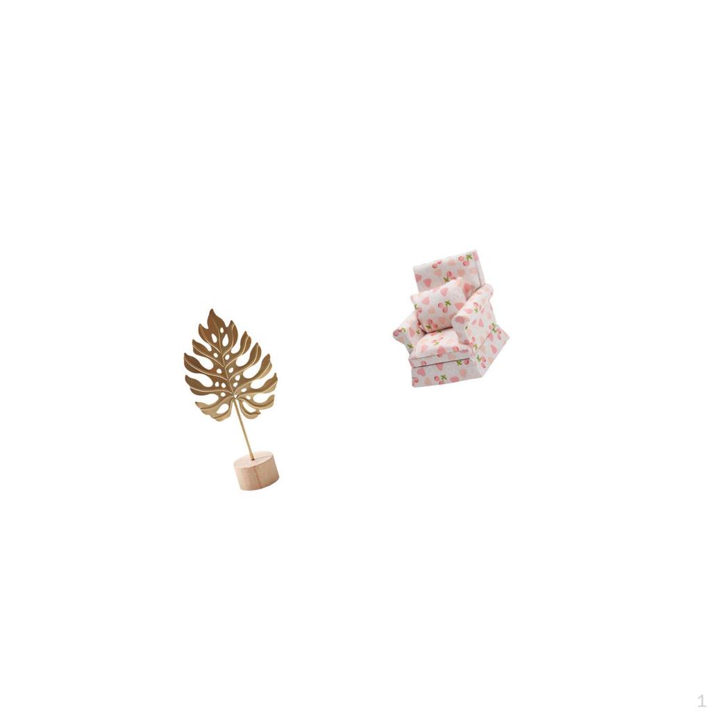 Nordic Abstract Metal Sculpture Figurine Ornament for Table Party Home with 112 Scale Dollhouse