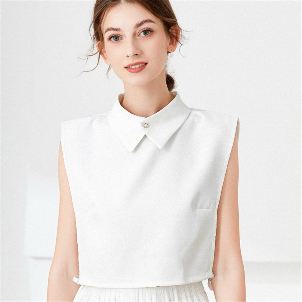 Elegant Lapel Collar Neck Cover Adjustable Turn Down Collar Insert for Women Office Clothing Accessory Neck Decoration
