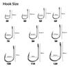 High Quality 1600PCS Premium Fishhooks 10 Sizes Carbon Steel Box With Fishing Hooks W/Portable Plastic Box