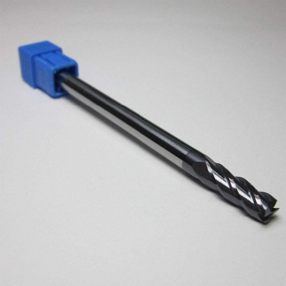 Extra Long Shank 100mm Tungsten Carbide 4 Flutes End Mill CNC Cutter 4/6/8/10MM