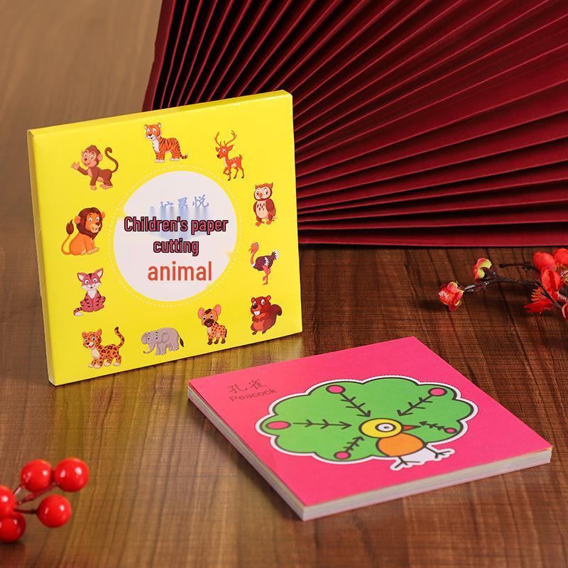 Kids' 3D Fun Origami & Paper Cutting Book Set for Ages 2-3