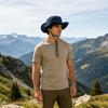 Sonnenhut für Herren Damen Breiter Rand Anglerhut Verstellbares Winddichtes Seil Sonnenschutzhut Atmungsaktiver Sommerhut für Outdoor Reisen Wandern Camping