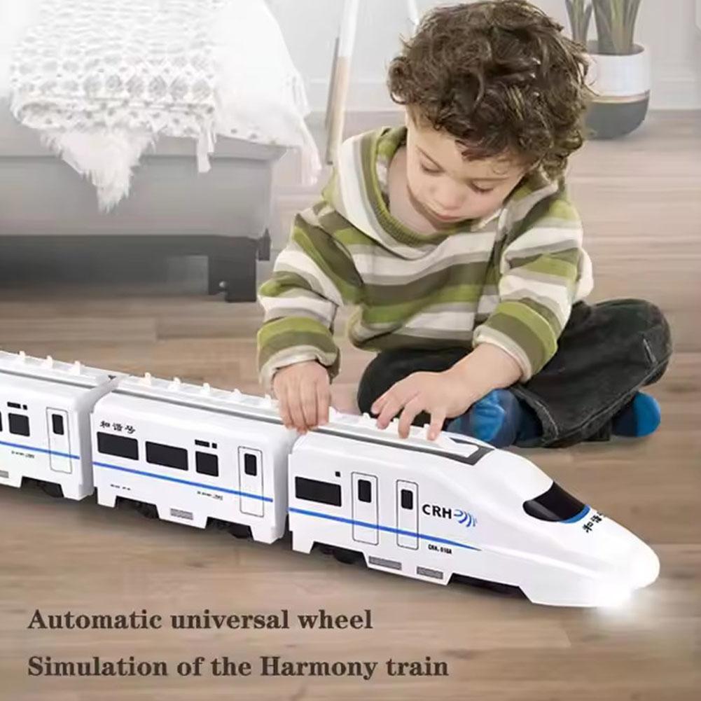 High Speed Railway Train Toy for Kids, Electric Car, Sound and Light, Model Train, Educational Toys for Boys and Girls, Gif L7T1