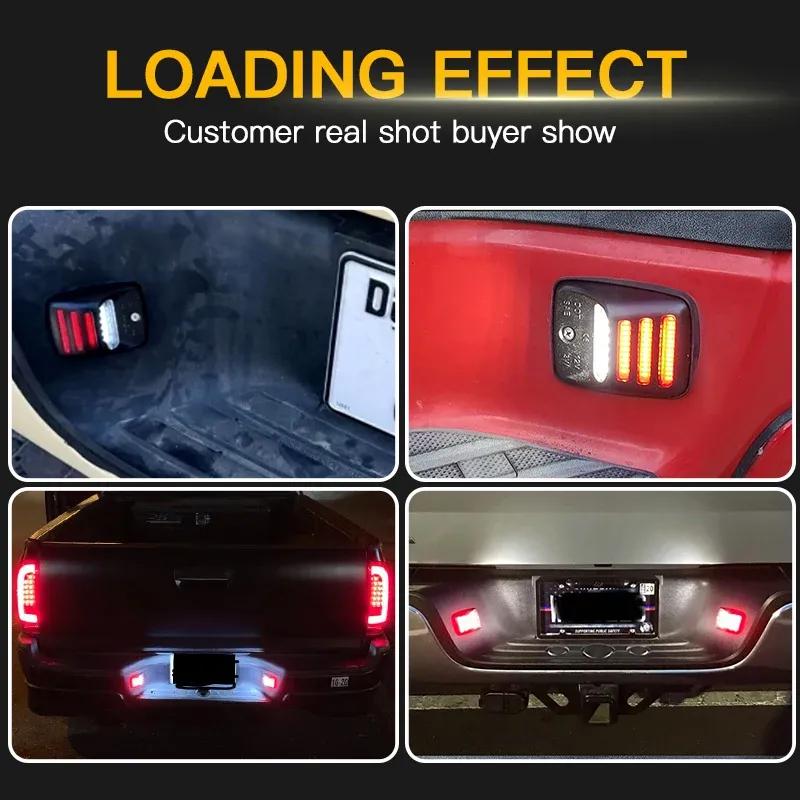 2pcs LED Car License Plate Lights Lamp Assembly Replacement For Toyota Tacoma 2005-2015 Tundra 2000-2013 Auto Parts Accessories
