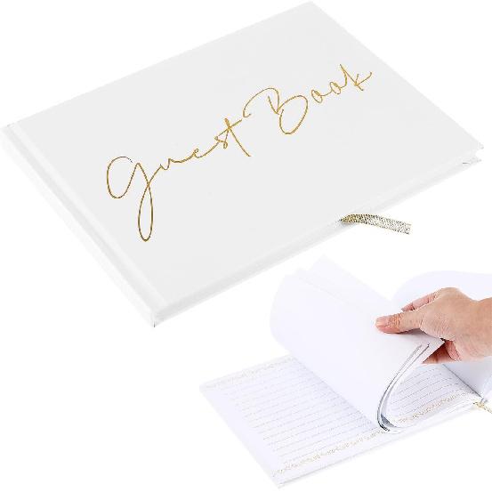 Operitacx Wedding Guest Book, Guest Book for Wedding Receptions, Baby Shower and Special Events, Wedding Books for Guests (B)