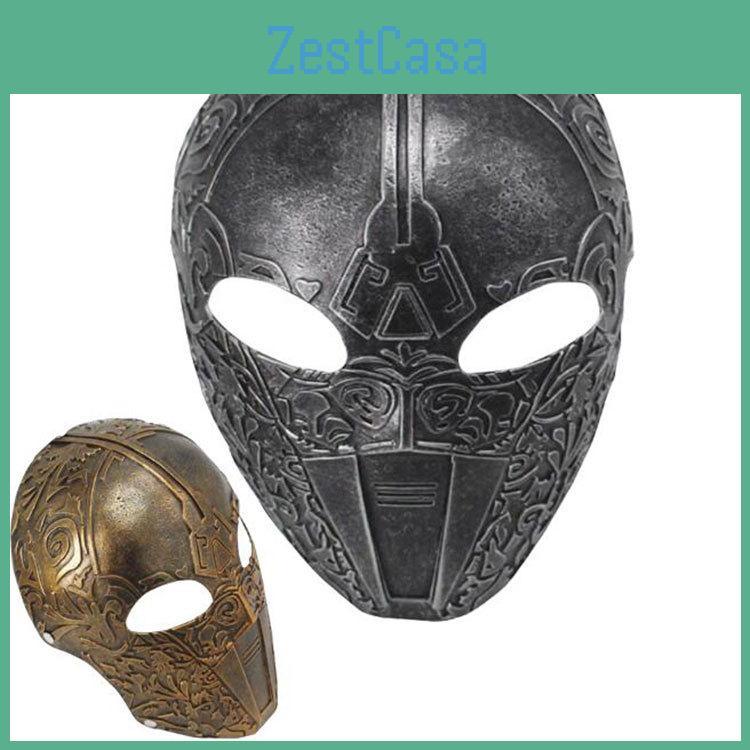 Detaillierte Antike Bronze Biochemische Soldat Maske Ideal Für Halloween-Veranstaltungen Und Cosplay