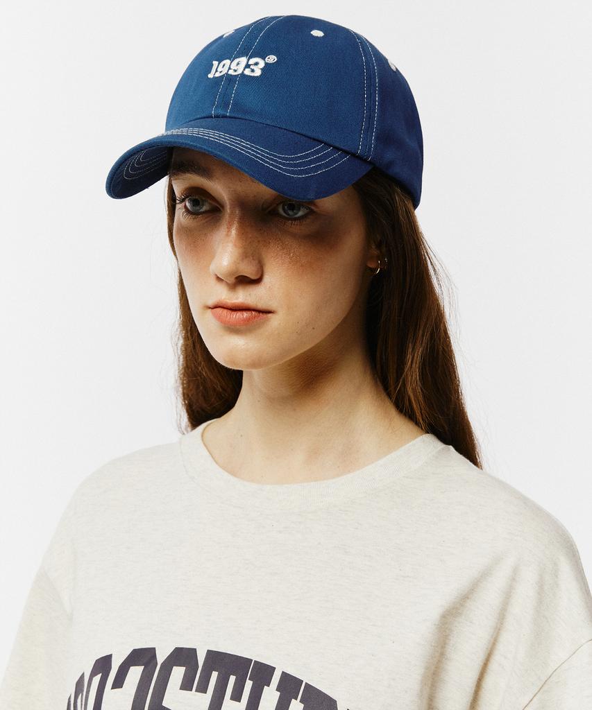 1993STUDIO Wave Logo Ball Cap_Blue