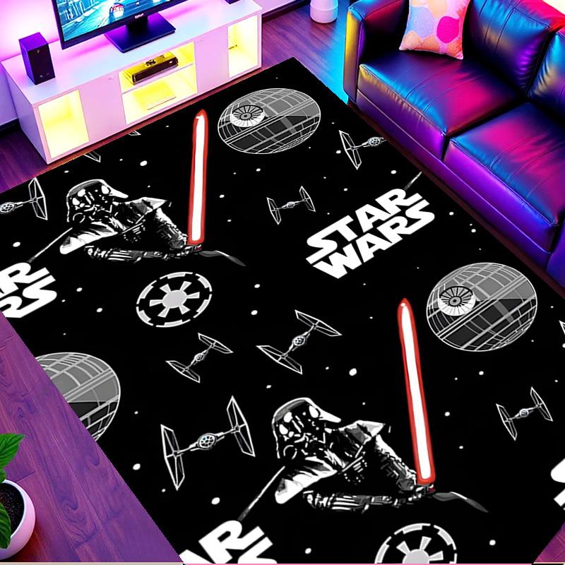Star Wars Print Rug, Washable Floor Carpet, For Entryway Dorm Laundry Room Office Study, Home Decor Birthday Christmas Gift