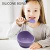 Supply Suctive Bamboo Spoon Toddler Bowl Children Dishes Silicone Dinnerware Food Grade Silicone