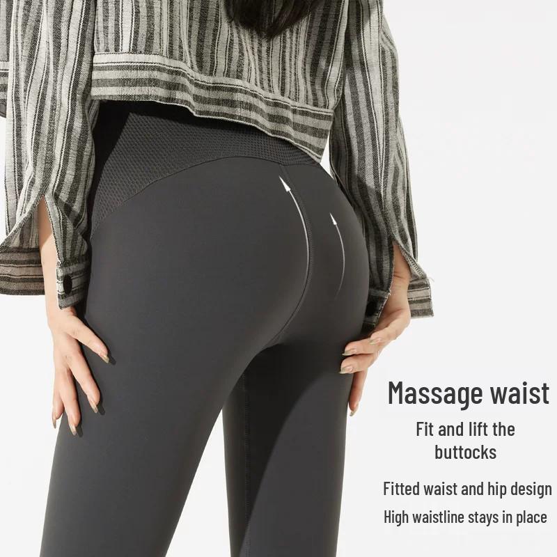 Maternity Seamless Shark Leggings with Tummy Support - Plus Size Yoga Pants for Spring/Autumn