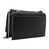 Calvin Klein Borsa a Spalla/Crossbody da Pendolare con Patta a Catena e Logo a Lettere PU da Donna Nera DH2806-001