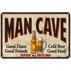 Vintage Beer  BBQ Metal Iron Sign  Retro Wall Decor for Home Kitchen Bar Club and Man Cave