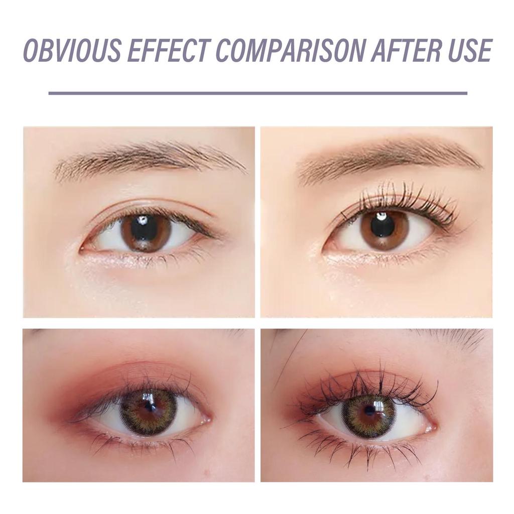 OUHOE Curling Mascara, Lengthens Black Eyelashes, Extends and Curls Lashes, Waterproof and Voluminous, Long-lasting, Smudge-resistant, 4g