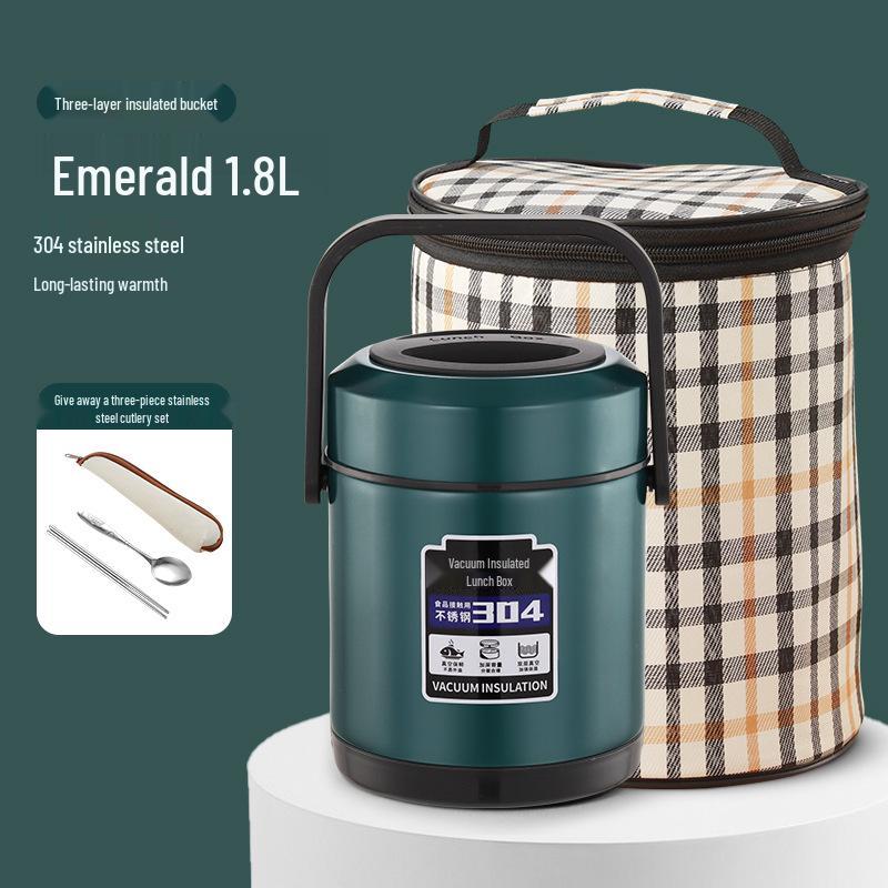 High-Value Insulated Lunch Box: Stylish & Durable 304 Stainless Steel, Ideal for Workers, Students, and Home Use