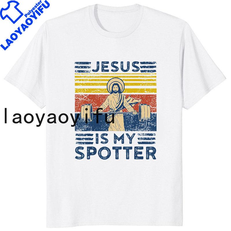 Retro Vintage Jesus Christ Gym T Shirts Unisex Pure Christian Faith Tee Top Short Sleeved Funny Printed Graphic Tshirt Gift