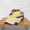 Korean Spring Summer Camouflage Vintage Distressed Baseball Cap Men Women Letter Embroidery Casual Dad Hat