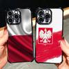 Poland Flag White Red Plating Phone Case For Xiaomi Poco X5 X6 X7 X8 Pro Max F8 Ultra F7 M8 M7 M5S Redmi 15C 15 14C 13C 13 X3 12
