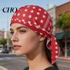 Turban Cap Cooling Hat Paisley Pattern Elastic Fit Adjustable Straps Retro Bandana Headscarf Breathable Sweat-Wicking Fabric Outdoor Cycling