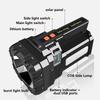 Solar Energy High Power LED Flashlight Type-C Rechargeable Strong Light Lamp Waterproof For Outdoor Camping Hiking