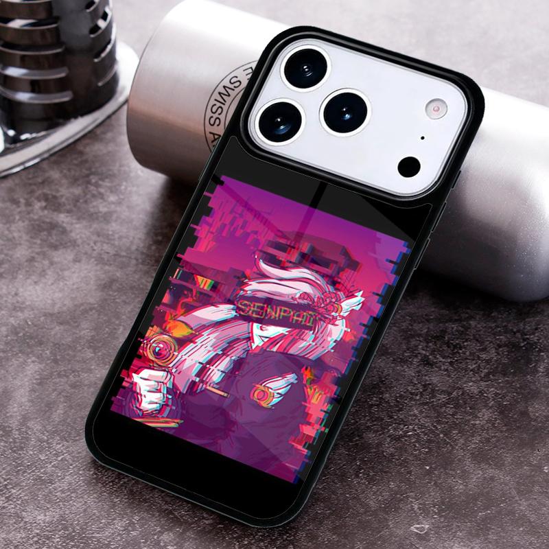 Vaporwave Aesthetic Sad Anime Phone Case For iPhone 17,16e,15,14,13,12,11,Mini,Pro,MAX soft Silicone Cover