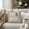 New Christmas Pillow Case Winter Home Decoration Linen Pillow Christmas