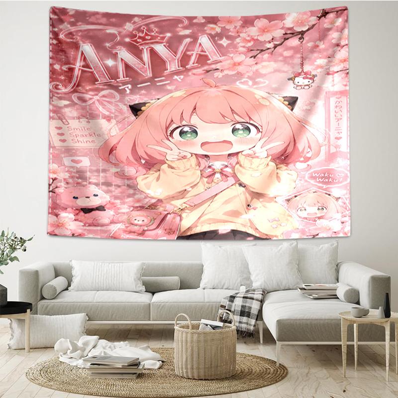 Fantasy Battle Anya Quick-Dry Tapestry Hanging for Bedroom,Livingroom, Playroom,Decor Art Room Wall Tapestry Holiday and Birthday Gifts