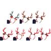 Large Antlers Plush Ball Deer Christmas Headband Korean Style Hairbands Women Hair Hoop Elk